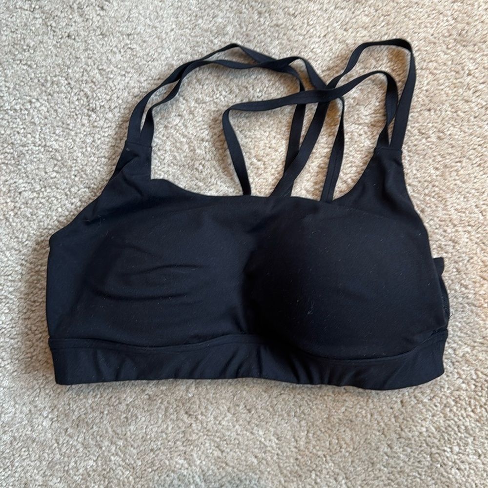 Under Armour black sports bra